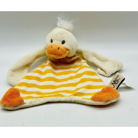 Maison Chic Other - Maison Chic Yellow Duck Plush Lovey Security Blanket Pacifier Holder Duckie